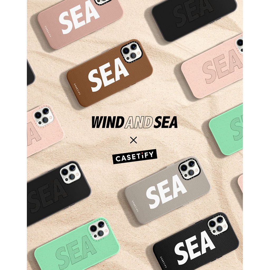 iPhoneケースiPhone12 CASETIFY WIND AND SEA LEATHER