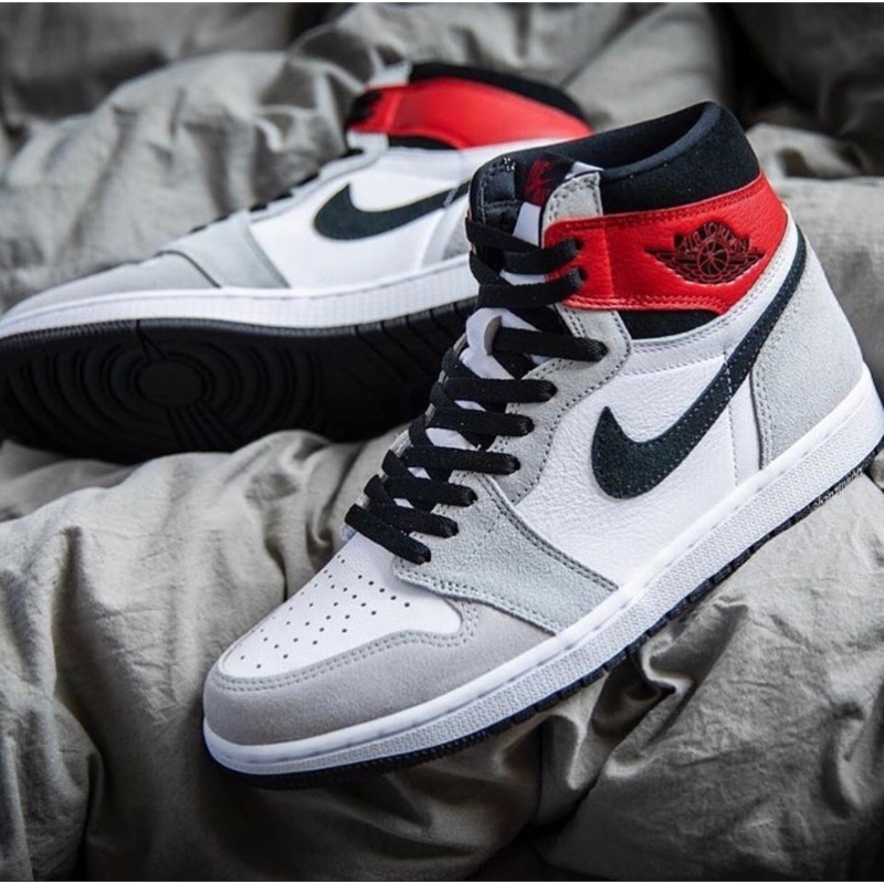 Nike Air Jordan 1 OG Smoke Grey AJ1 影子灰紅色喬丹一代