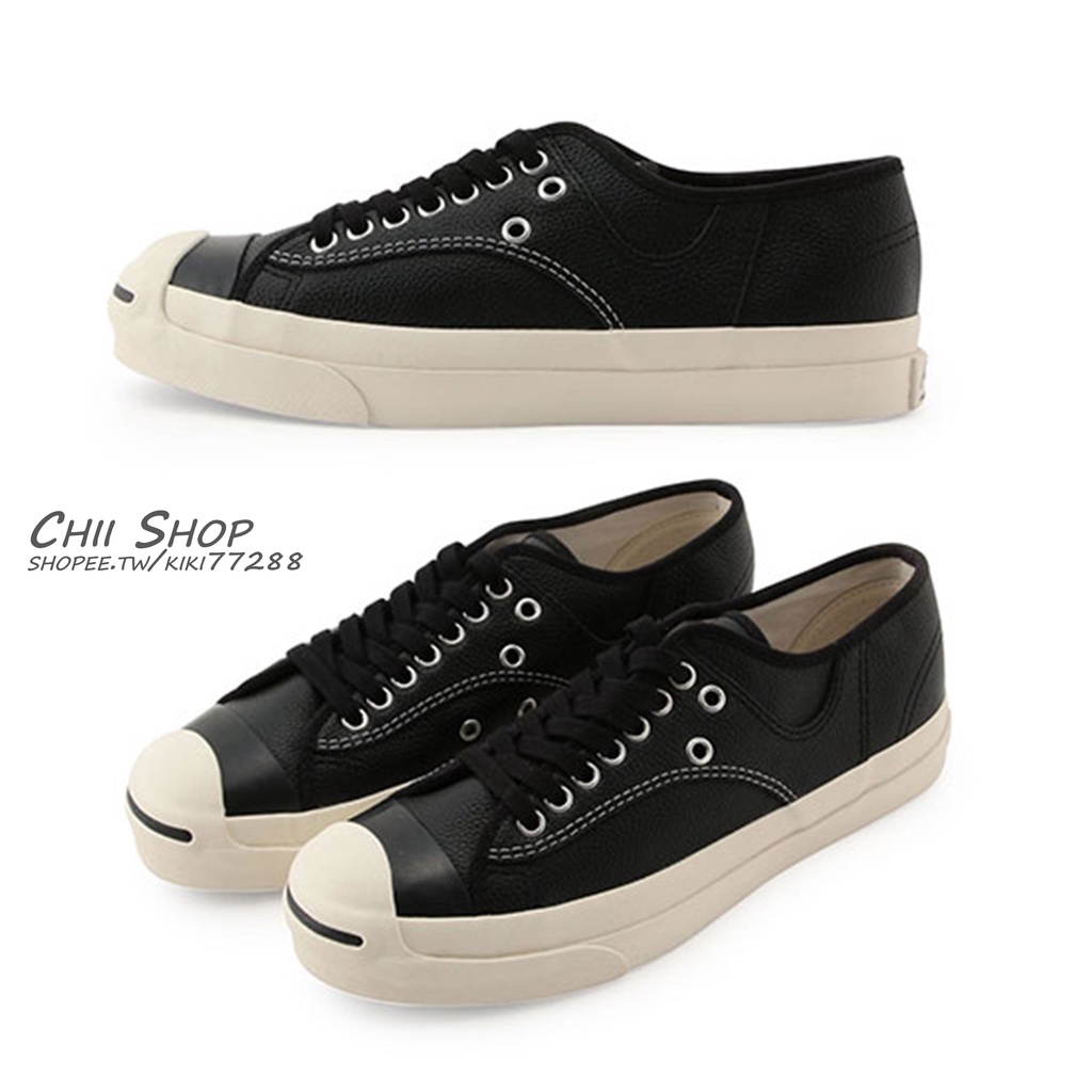 【CHII】日本限定 Converse JACK PURCELL EXCLUSIVE RALLY 聯名款 皮革 黑色