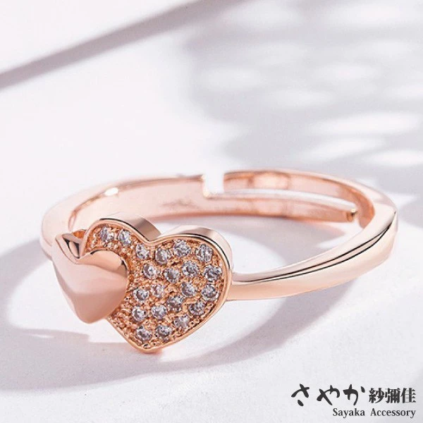 指尖上的心動訊號!Sayaka 心心相印甜蜜心形鑲鑽戒指深度評測與導購指南