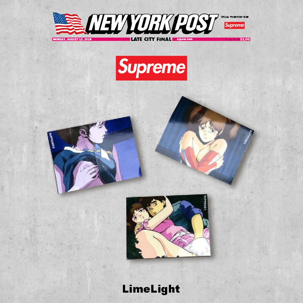 ☆LimeLight☆ Supreme x Overfiend Sticker 收藏 貼紙 前田俊夫