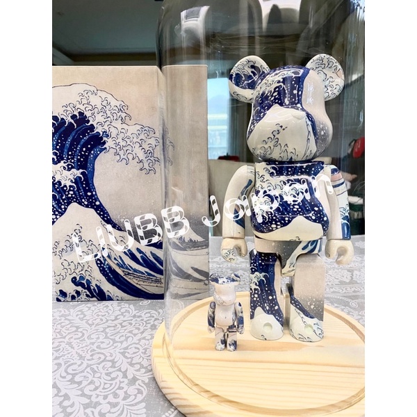 日本官方全新正品現貨 庫柏力克 Bearbrick Be@rbrick 25週年 葛飾北齋 神奈川沖浪裏 抽籤 500%