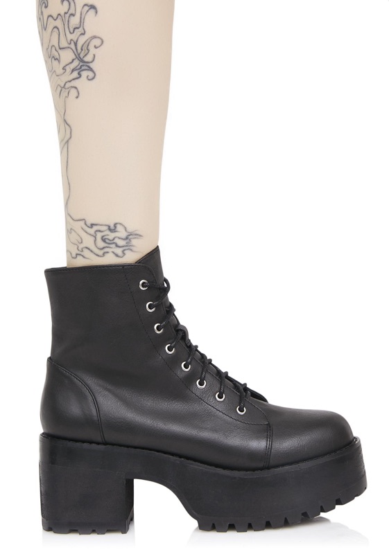 Dollskill🏴‍☠️正品代購Current Mood Raven Boots 基本款厚底