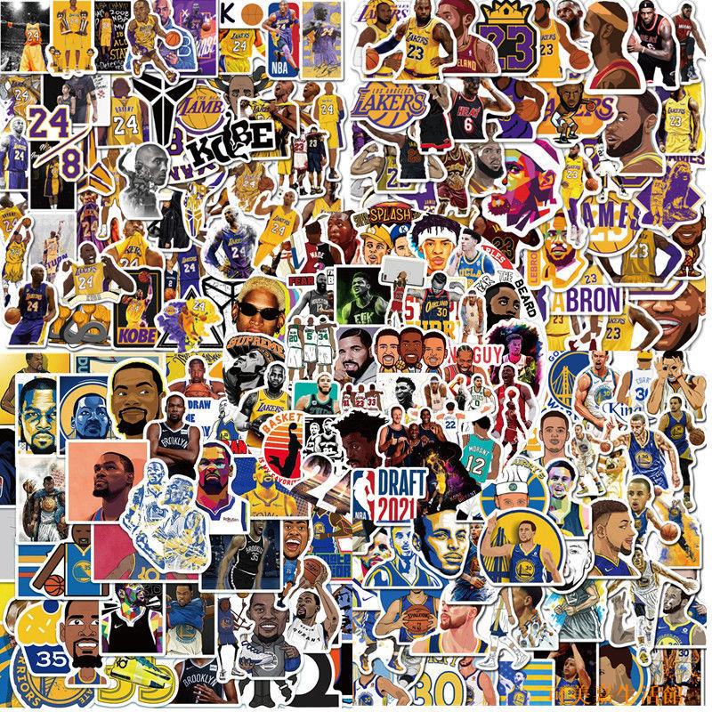 50張NBA球星科比詹姆斯庫里杜蘭特貼紙裝飾手賬素材NBA混合貼畫 | 蝦皮購物