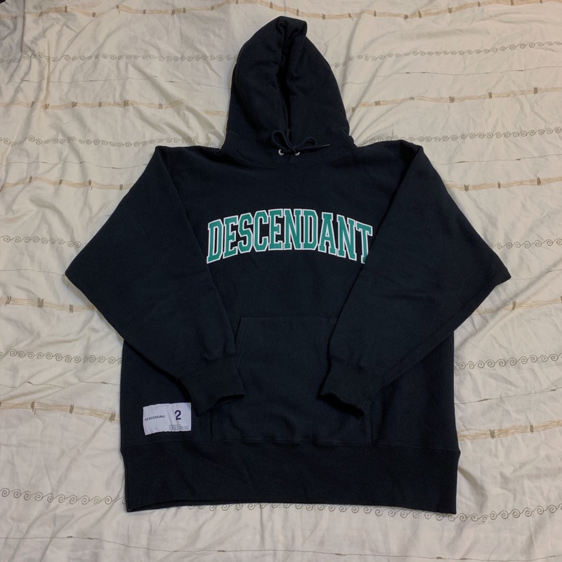 DESCENDANT 18AW TEAM HOODED SWEATSHIRT 灰色/ 黑色| 蝦皮購物