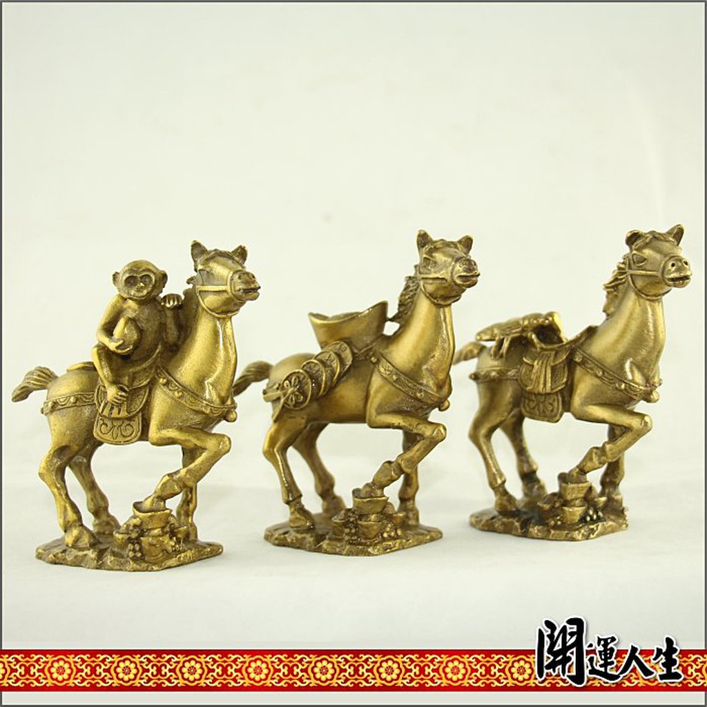 【開運人生】銅馬上有錢 馬上贏、馬上發財、馬上封侯 招財、開運、吉祥物 | 蝦皮購物