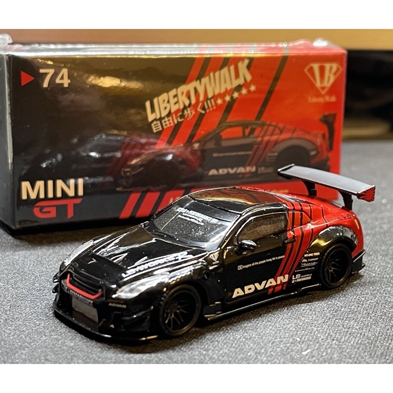 78車庫- MINI GT MiniGT #74 LBWK LBWorks Nissan GT-R GTR Advan