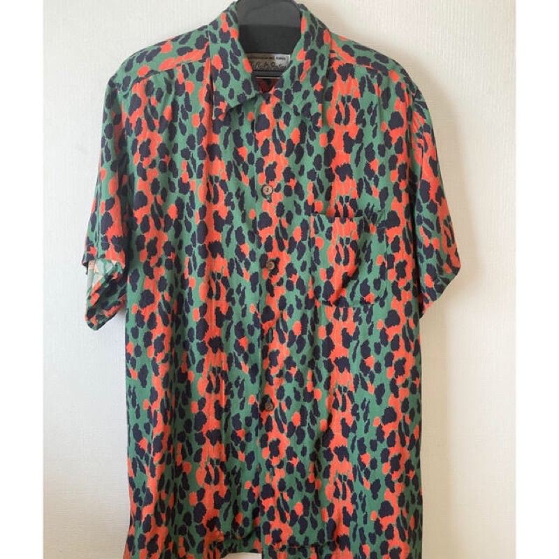 Wacko maria LEOPARD Shirts 綠豹紋襯衫/M+TIM LEHI SHORTS下山虎短褲