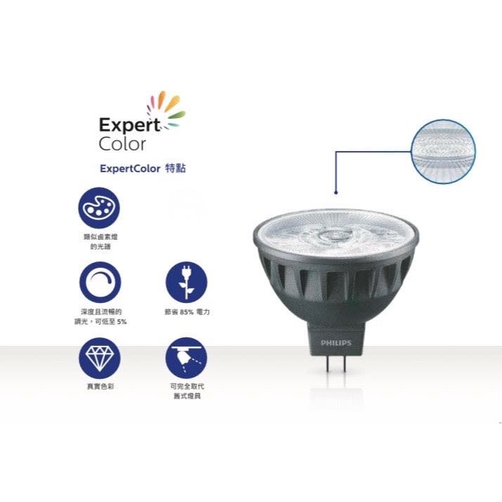 Alex】PHILIPS 飛利浦旗艦型Master LED MR16 高演色性杯燈6.5W (可調光
