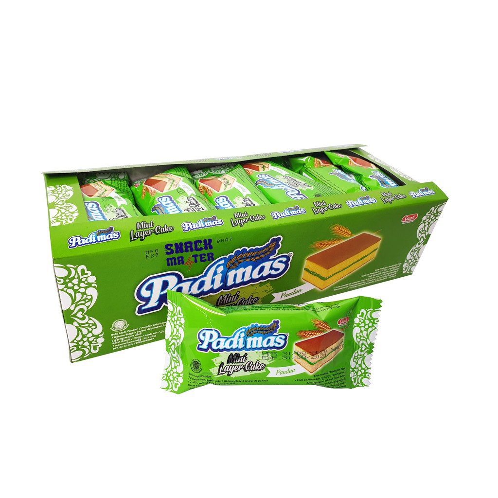 Padimas Mini Layer Cake Pandan - Harga satuan (10 gr) | 蝦皮購物