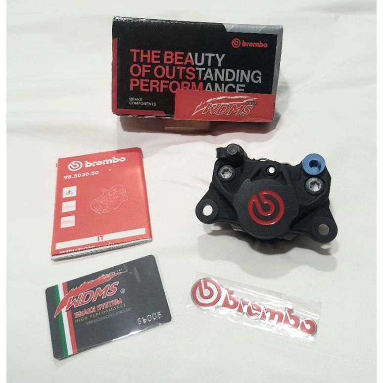 Brembo 基本對四黑底紅字國旗限量版左卡/右卡Brembo對四黑底紅黑底紅對