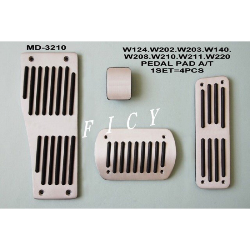 Pedal Set Für Mercedes Benz - Alu Pedale Für W124 W202 W203 W211 Etc.