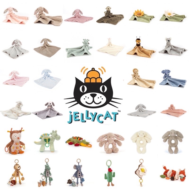 「現貨+預購」英國正品 Jellycat soother 安撫巾 兔子 彌月禮 手搖鈴 音樂拉鈴 | 蝦皮購物