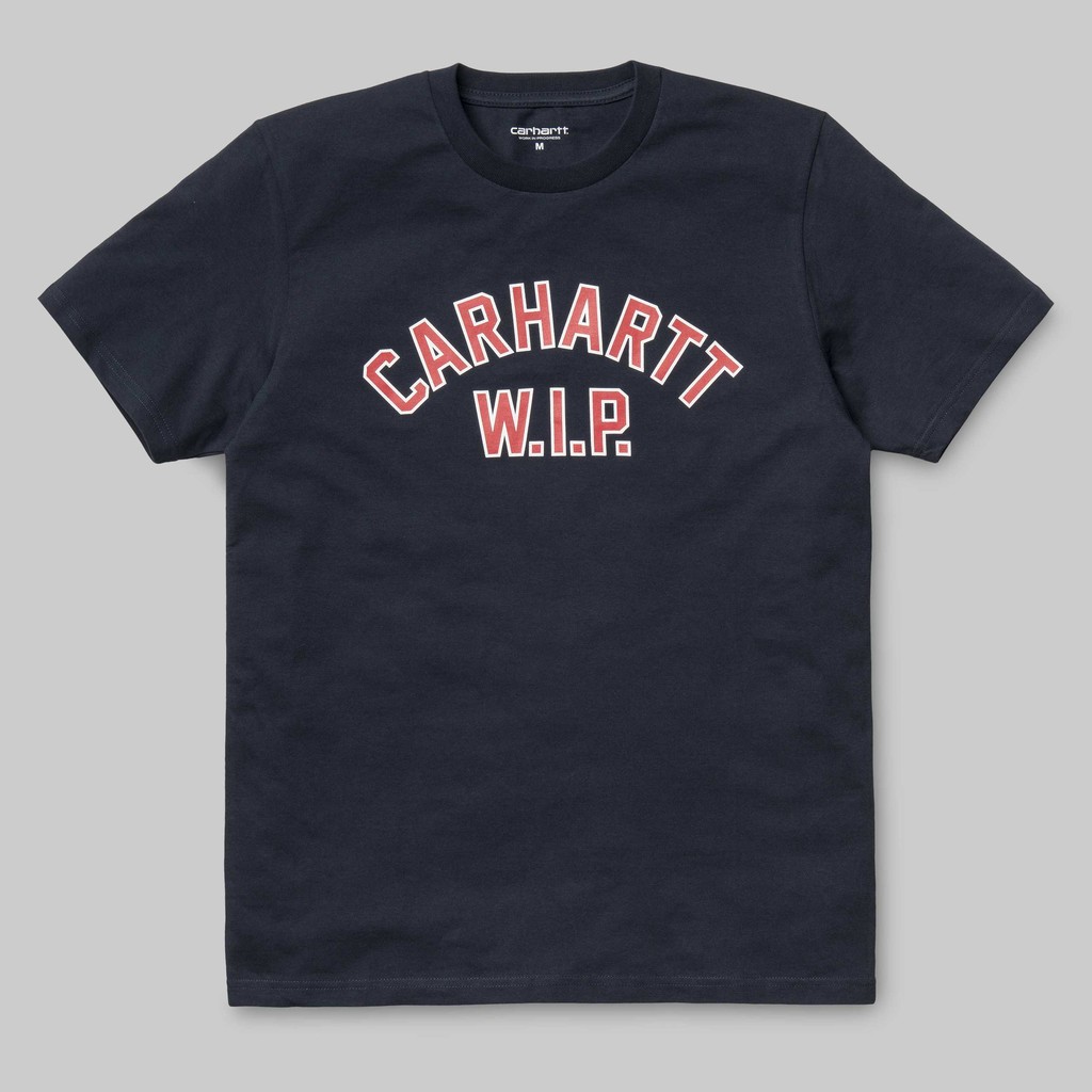 CARHARTT S/S USS SCRIPT 短TEE 台灣未發 M號 深藍色 | 蝦皮購物