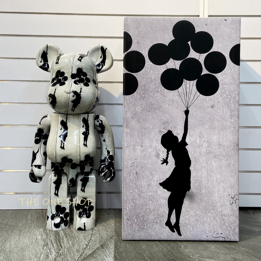 TheOneShop BE@RBRICK Flying Balloons Girl 班克西氣球女孩熊1000