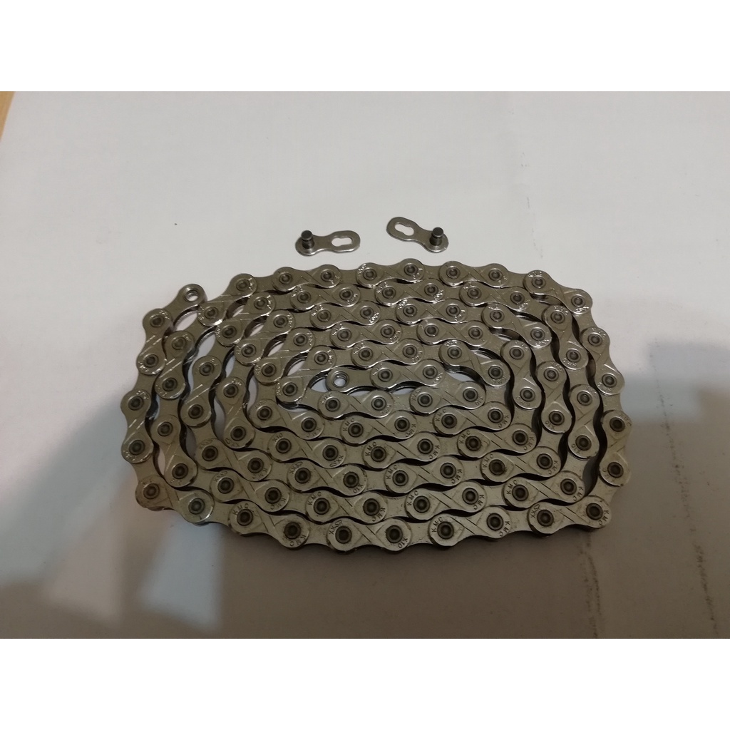 KMC X10 十速銀灰色輕量化高強度鏈條 10速10S鍊條含快扣108目 | 蝦皮購物