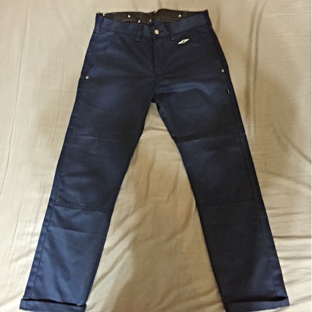 Reputation Pieces Skinny Work Pants 窄身工作褲 Navy L | 蝦皮購物