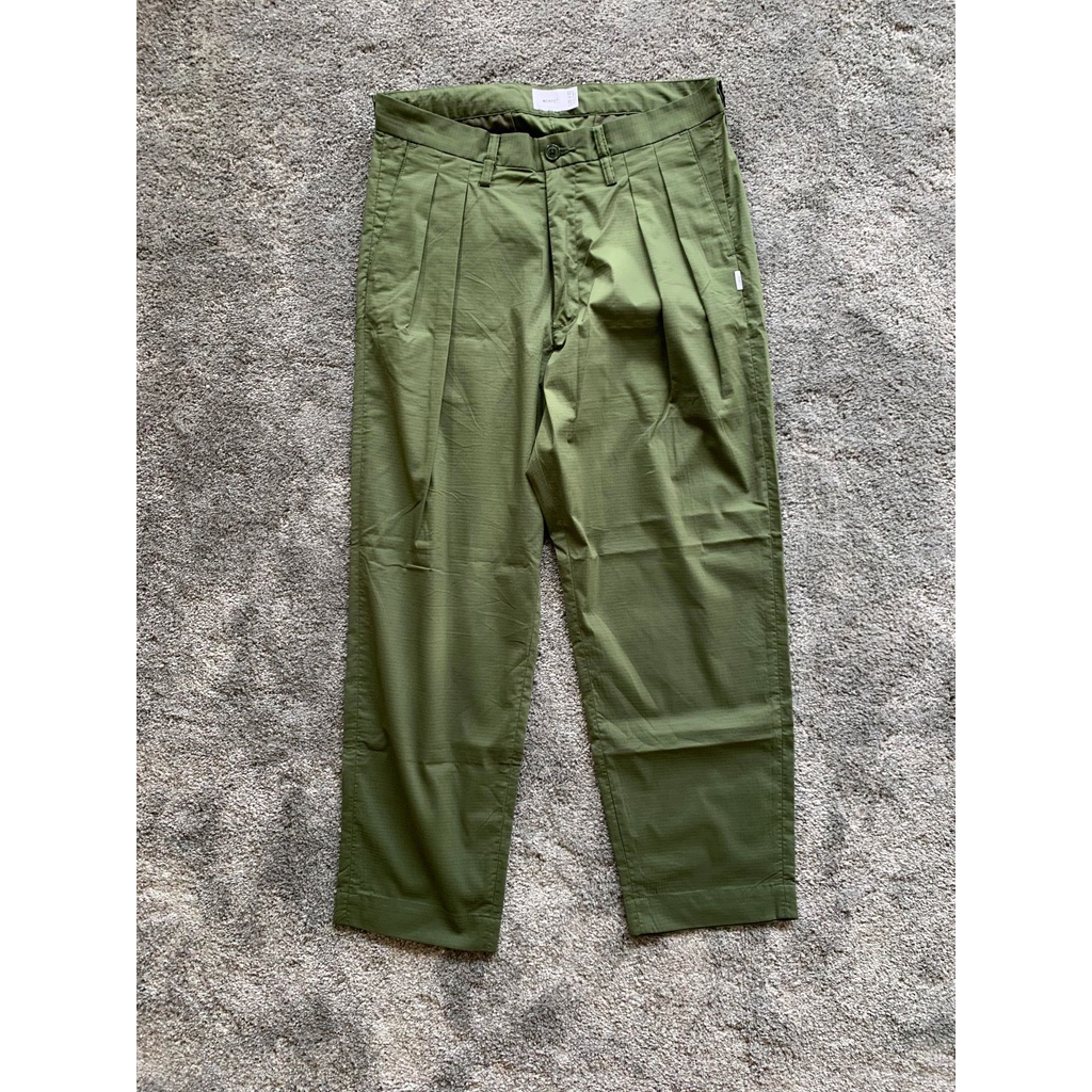 WTAPS 21SS TUCK 01 / TROUSERS / COPO. RIPSTOP. COOLMAX 長褲軍綠