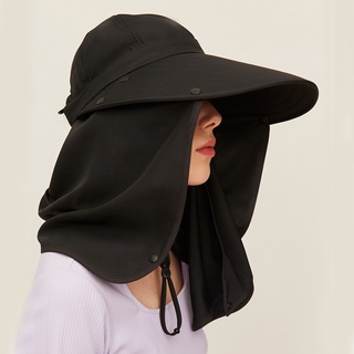 OhSunny防曬抗UV-漁夫帽多功能可拆卸遮陽帽面部護頸防紫外線涼感戶外UPF50+