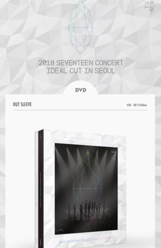 2018 SEVENTEEN IDEAL CUT in Seoul BD-