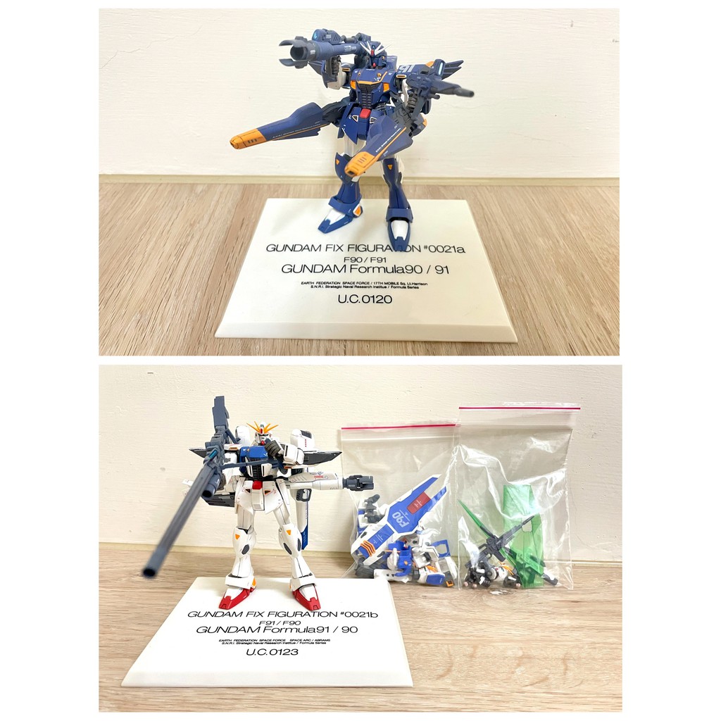 BANDAI GUNDAM FIX FIGURATION GFF #0021a #0021b F91 F90II 2隻