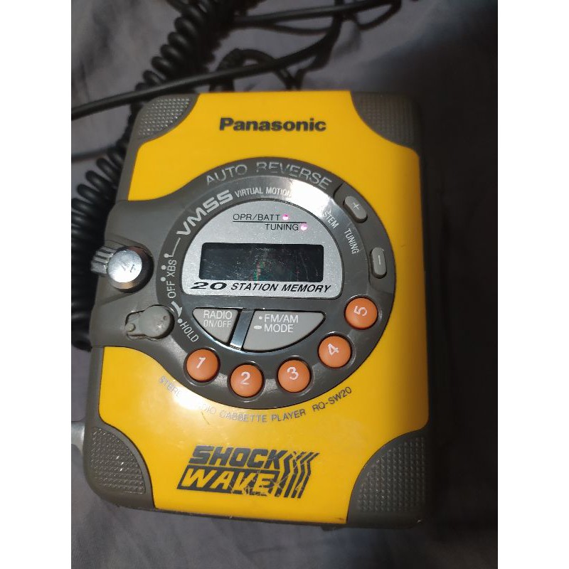 Panasonic 國際 RQ-SW20 SHOCK WAVE FM.AM收音機 卡式隨身聽 古董 卡帶隨身聽