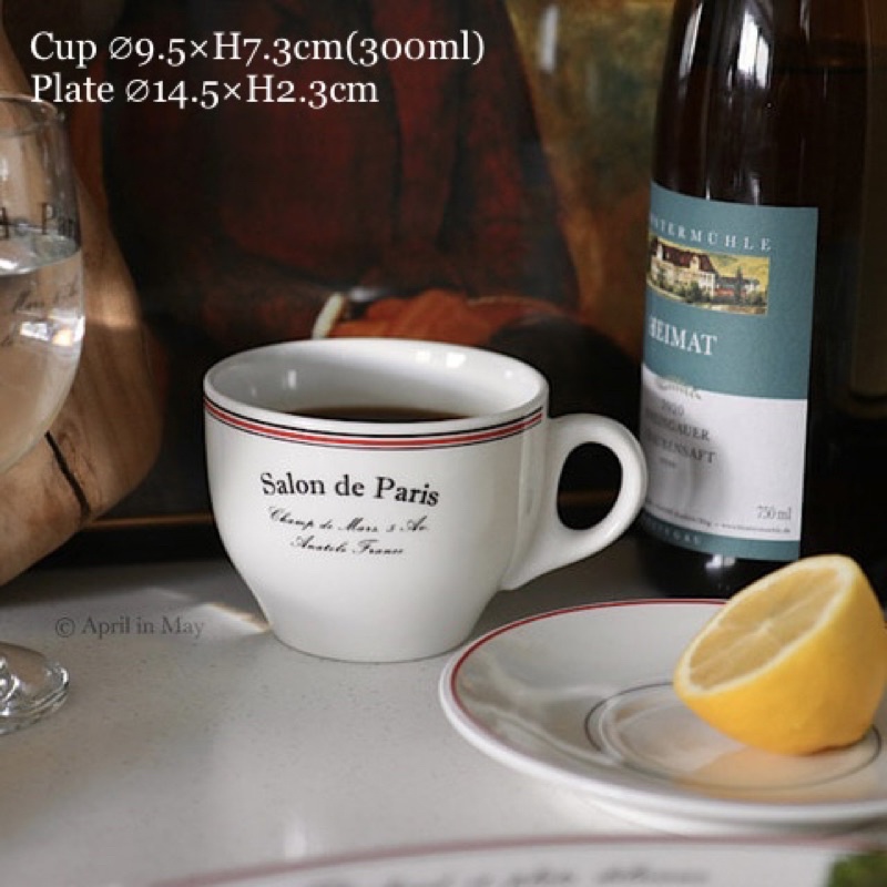預購】April in May 韓國代購🍈Salon de Paris 法式線條餐具橢圓盤午餐
