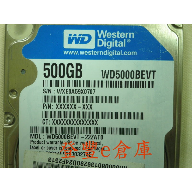 Western digital - WESTERN DIGITAL WD5000BEVT-60ZAT1 2060-701572-002 REV A PCB