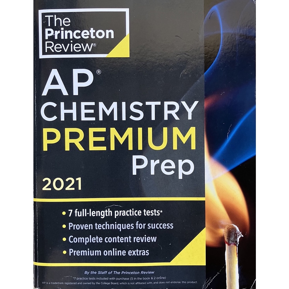 Princeton Review AP Chemistry Premium Prep 2021 AP化學參考書 可殺價 | 蝦皮購物