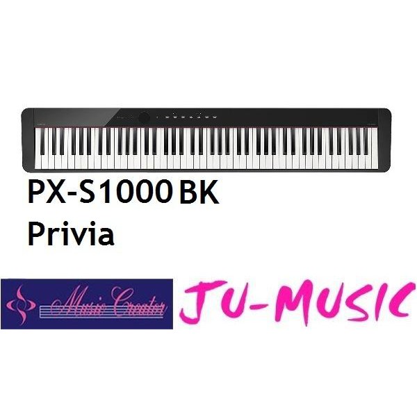 造韻樂器音響- JU-MUSIC - CASIO PX-S1000BK Privia 數位鋼琴單主機