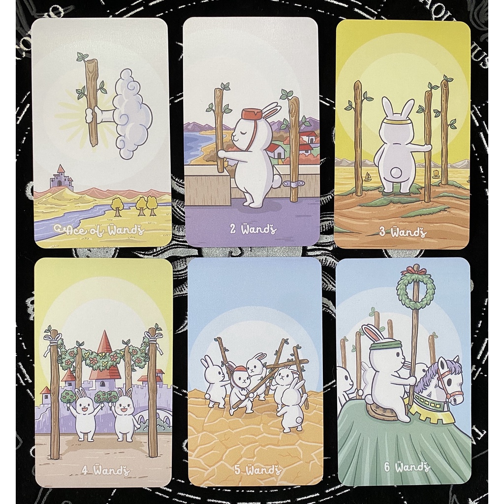 「寶時玄境」泰國可愛兔子塔羅牌 Chubby Bun Rabbit Tarot 英文訂制卡牌 桌游 | 蝦皮購物