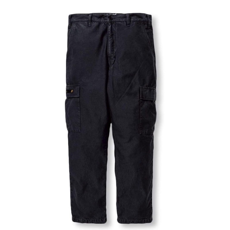 WTAPS 20SS JUNGLE STOCK 01 / TROUSERS COTTON SATIN 側標軍褲 黑 水洗