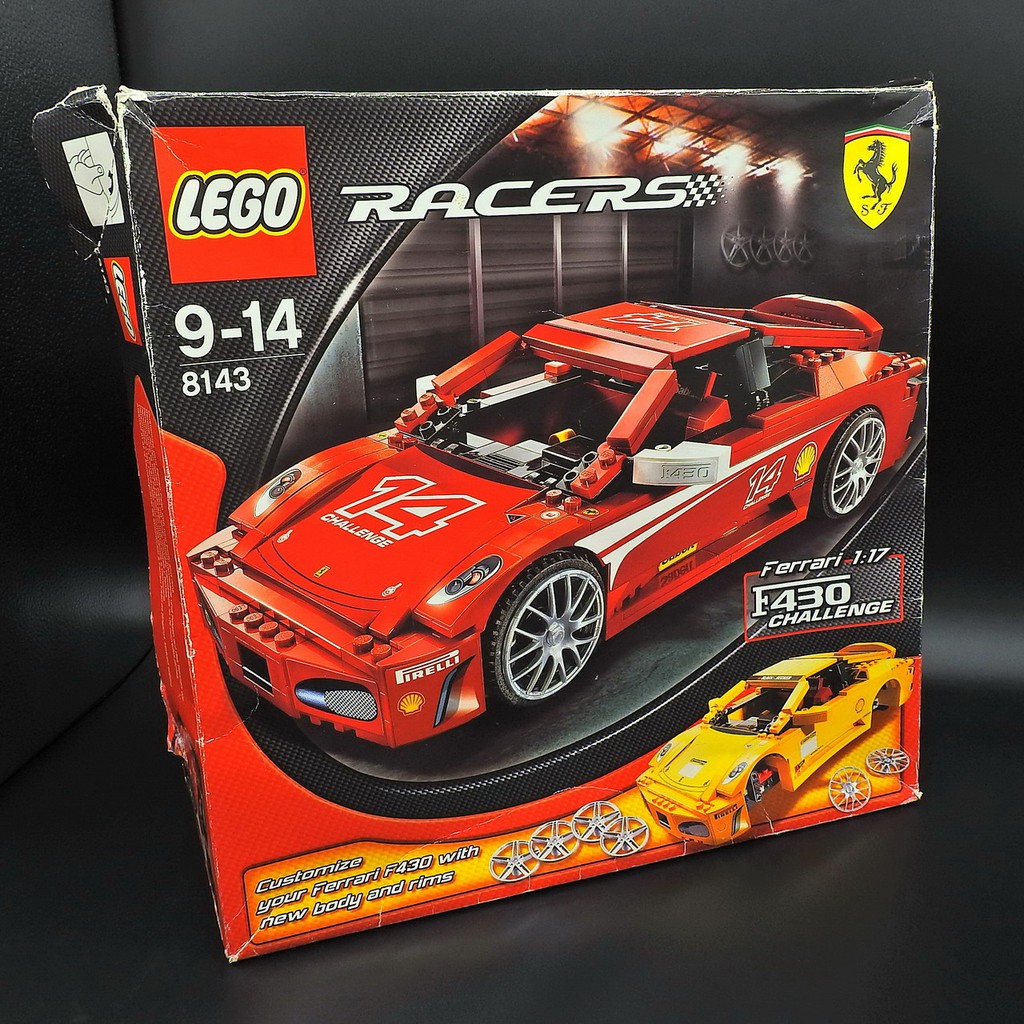中古品LEGO RACERS 2007 8143 1:17 FERRARI F430 樂高法拉利J173