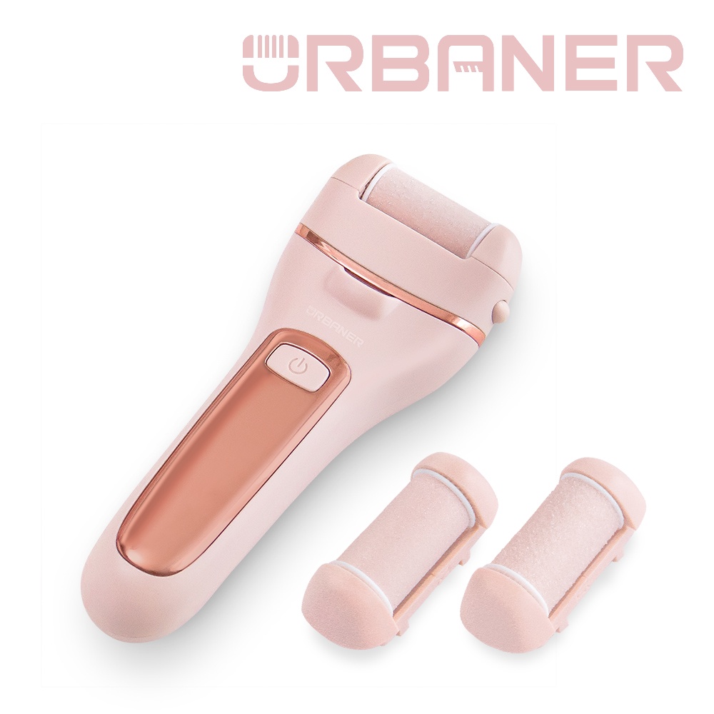 URBANER奧本水洗電動磨腳皮機MB-053 三種磨頭/全機防水足部保養去角質 