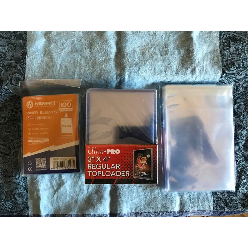 Ultra Pro 35PT 塑膠卡夾一盒+薄膜一包+自黏袋一包 遊戲王 寶可夢PTCG 漫威 中華職棒球員卡 NBA | 蝦皮購物