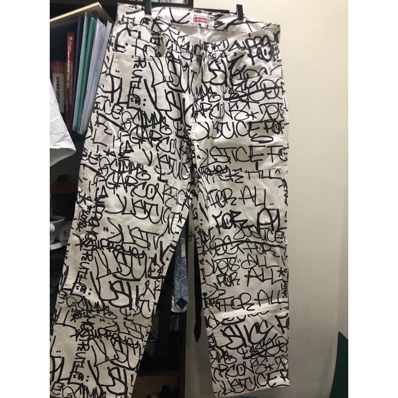 Supreme x cdg canvas painter pants 34腰| 蝦皮購物