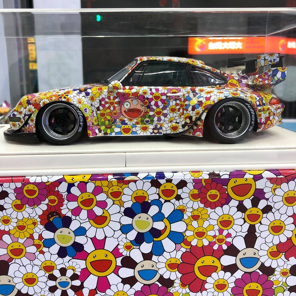 極度潮村上隆Porsche 保時捷RWB 993花車1/18 限量499台一車一號| 蝦皮購物
