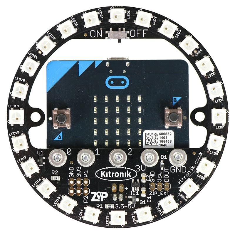 BBC micro:bit 專用Kitronik ZIP Halo 24顆ZIP LED光圈 (不含micro bit) | 蝦皮購物
