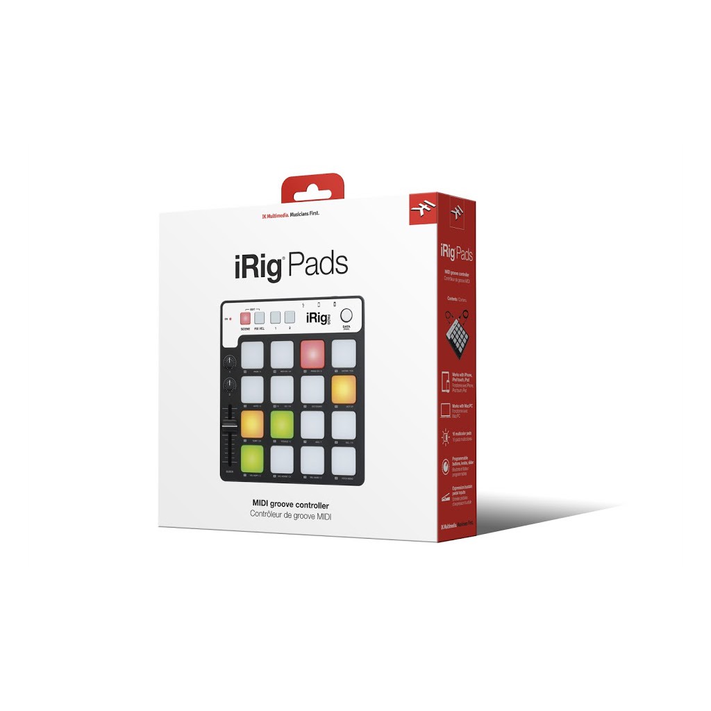 搖滾玩家樂器】全新公司貨IK Multimedia iRig Pads DJ 節奏MIDI 控制器