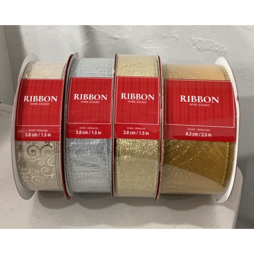 WIRED EDGED RIBBON 包裝緞帶50碼 包裝 緞帶 #1175504 | 蝦皮購物