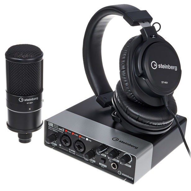 Yamaha Steinberg UR22 MKII Pack 套裝組錄音卡監聽耳機電容式麥克風