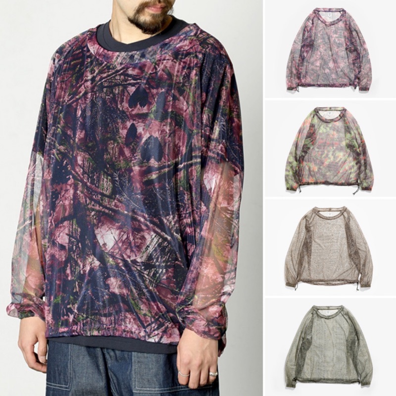 SOUTH 2 WEST 8 透氣長袖網狀S2W8 BUSH CREW NECK SHIRT NEEDLES