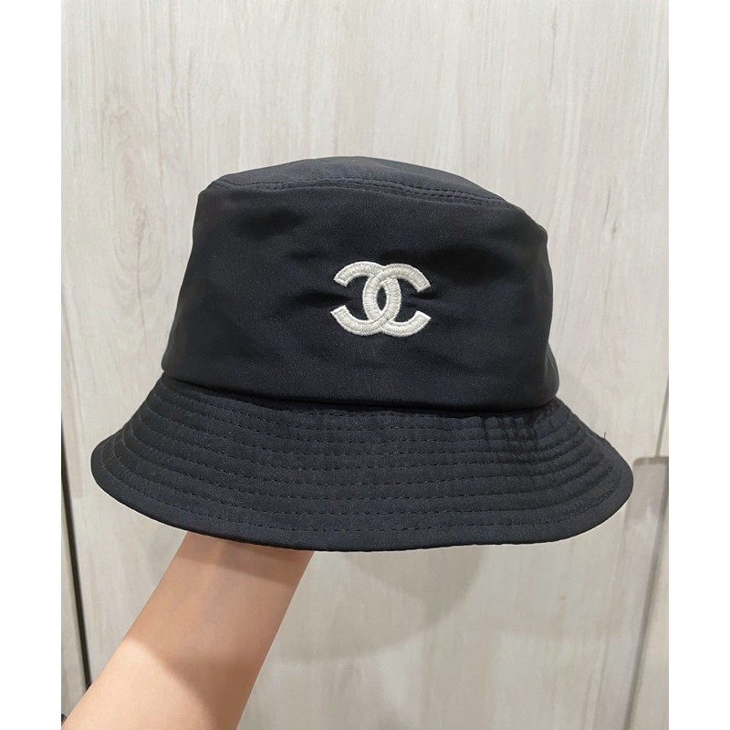 Chanel 黑色經典百搭漁夫帽現貨訂製款| 蝦皮購物