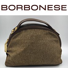 【皮老闆‘s Eva’】1980起標 二手真品 義大利精品 BORBONESE 花紋 手提包 棕色韋德皮革 麂皮 (F) | 蝦皮購物