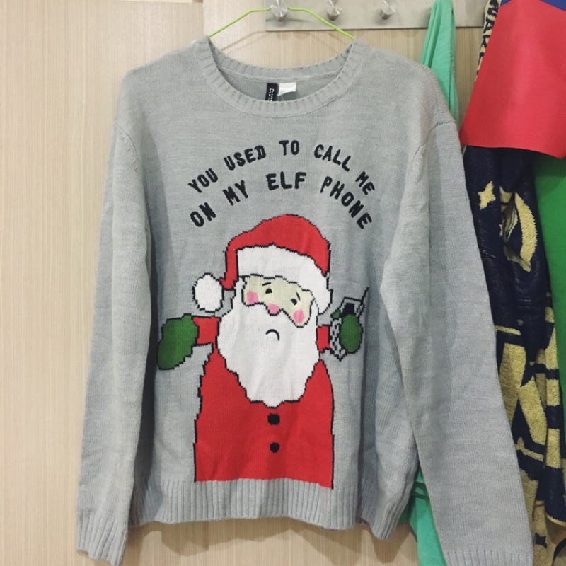 H&M Christmas Sweater 聖誕節毛衣 蝦皮購物