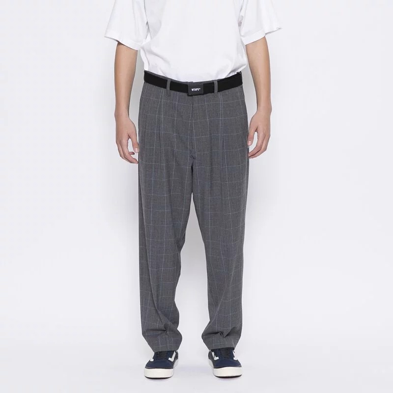 WTAPS 20AW TUCK TROUSERS WOOL TWEED 黒S - スラックス