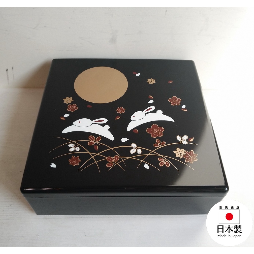 龍馬海運】日本製山中漆器重箱月兔日本漆器| 蝦皮購物