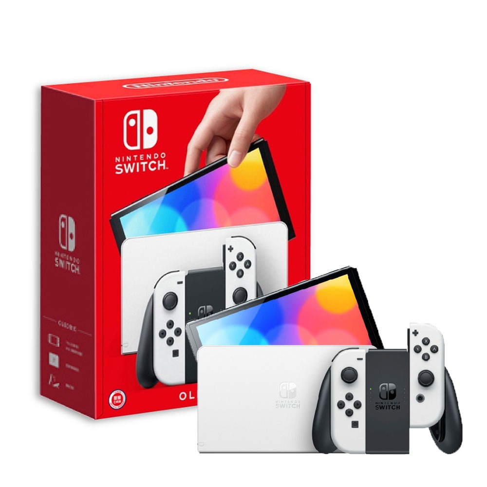 任天堂Nintendo Switch OLED主機白色台灣公司貨OLED純白主機現貨蝦皮