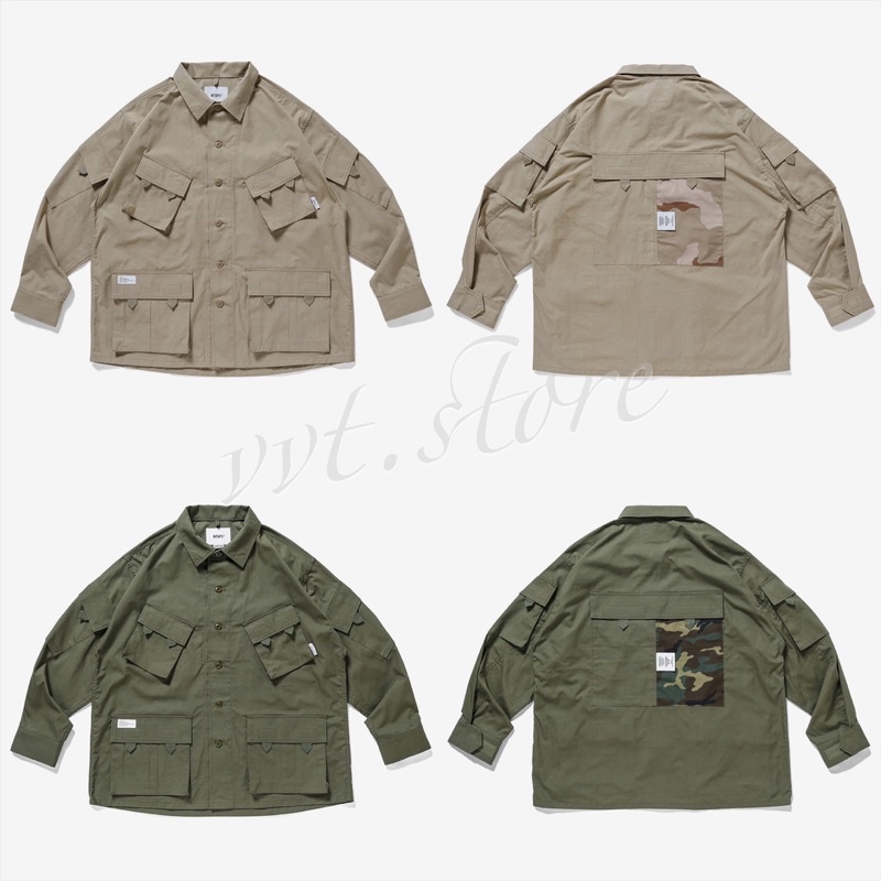 WTAPS 21AW MODULAR / LS / COTTON. RIPSTOP 長袖襯衫 外套