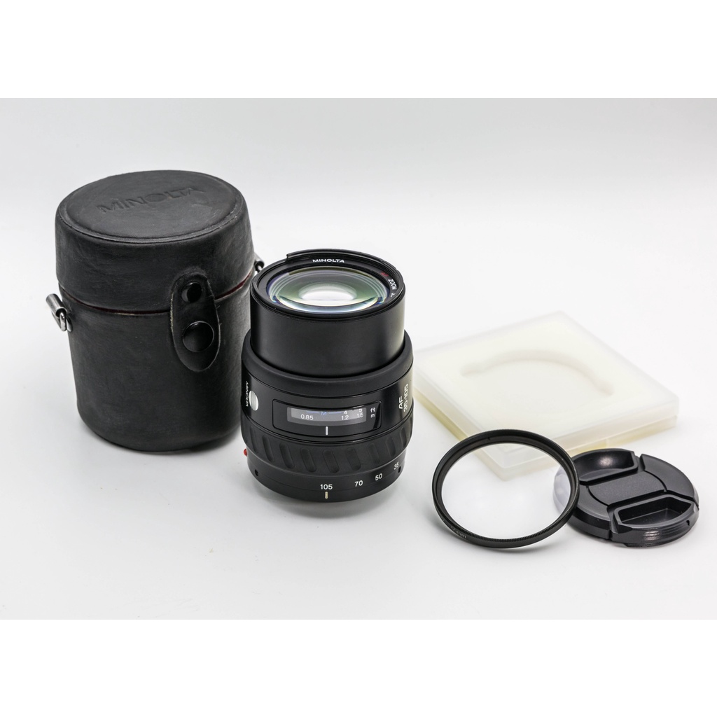 二手新中古:MINOLTA AF zoom 35-105mm f35.-4.5 原廠鏡頭鏡片清潔無黴